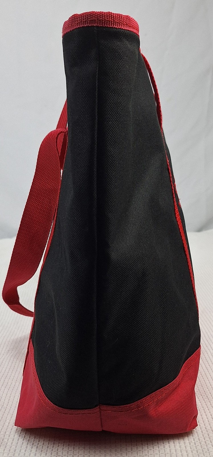 Trader Joe’s Black Red Black Insulated Large Cooler Tote Reusable Shopping Bag