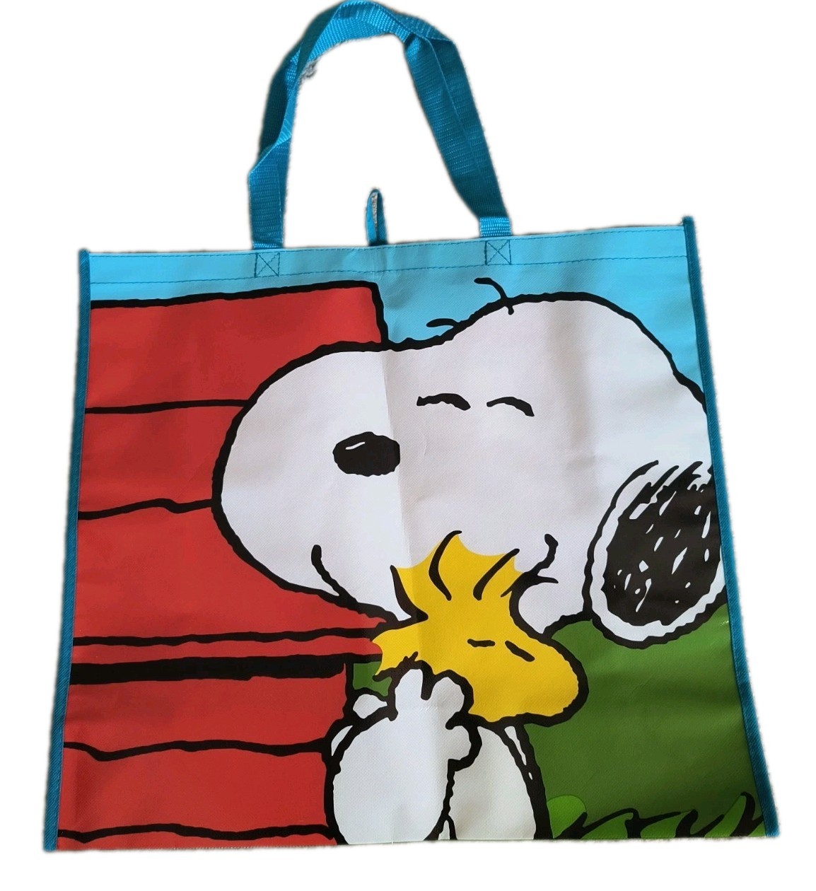Peanuts Snoopy Woodstock Hugging XL Reusable Tote/Shopping/Gift Bag NWOT!