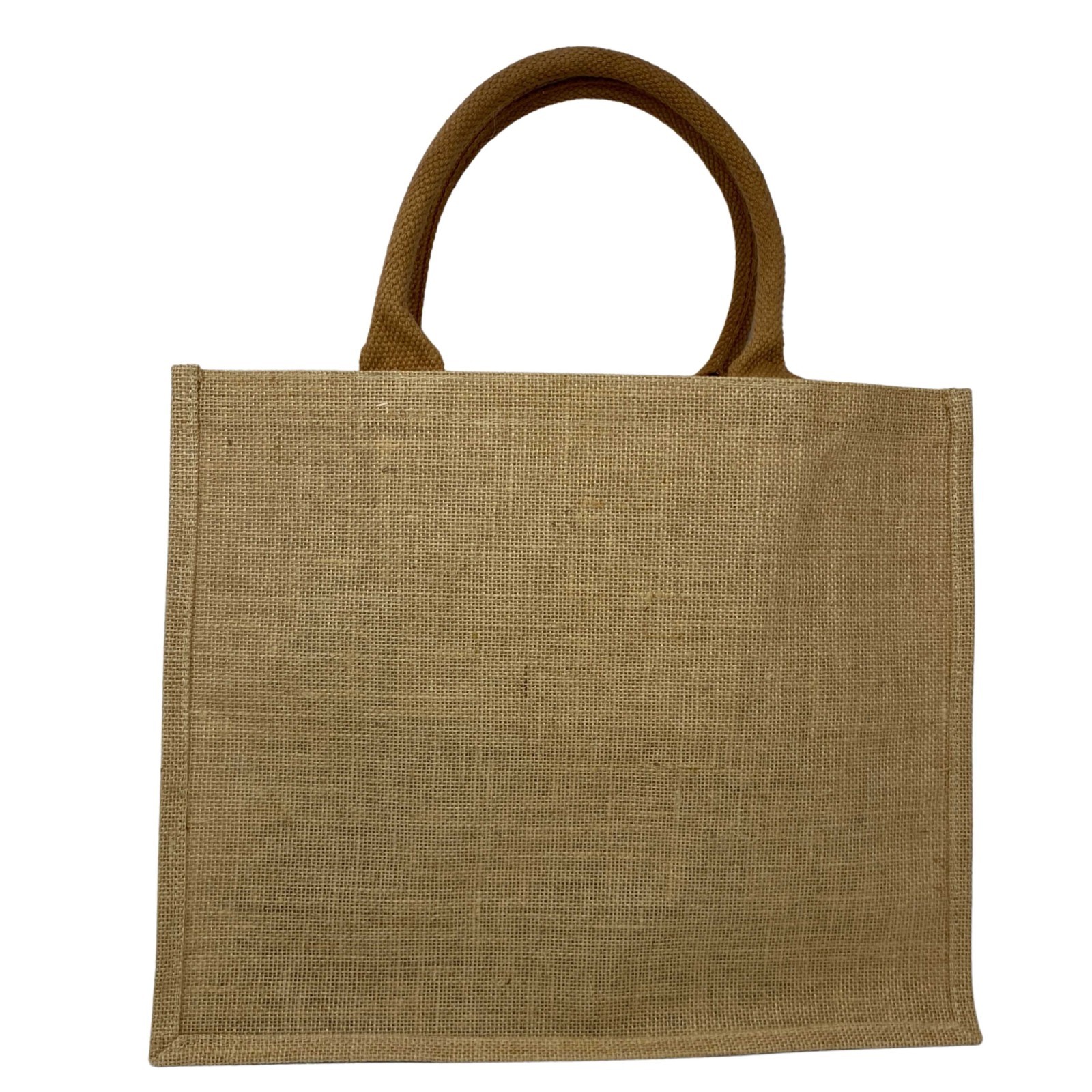 XL Jute Burlap Tote Bag with Handles (15×12.5) Gift DIY Art Blank Beach