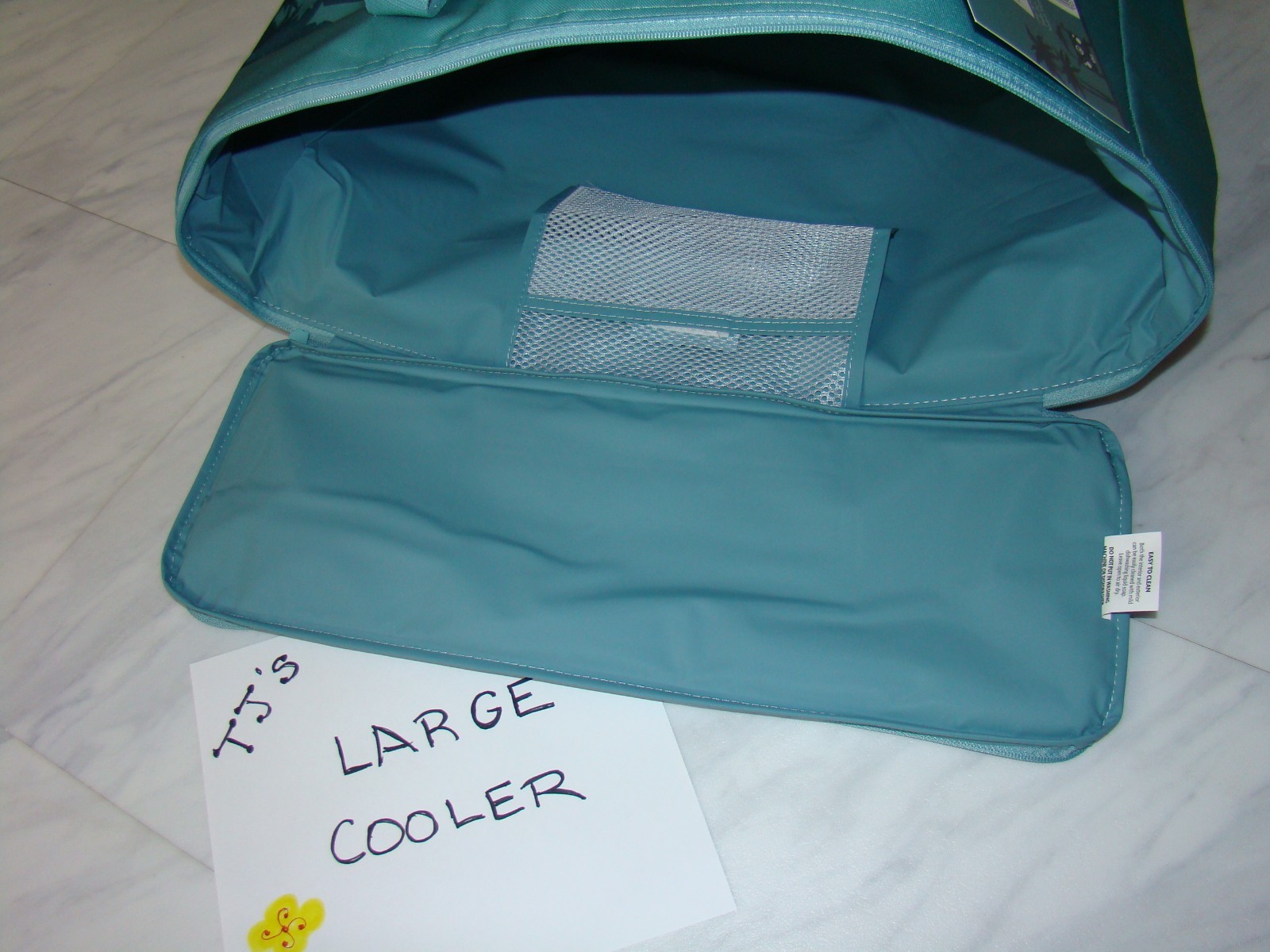 New Trader Joe’s Dusty Blue Insulated Large Cooler Reusable Bag