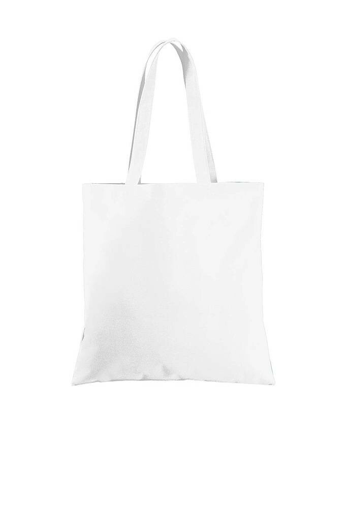 6 Solid white cotton canvas flat tote bags 14.5″ x 13.5″ w/ carry strap handles