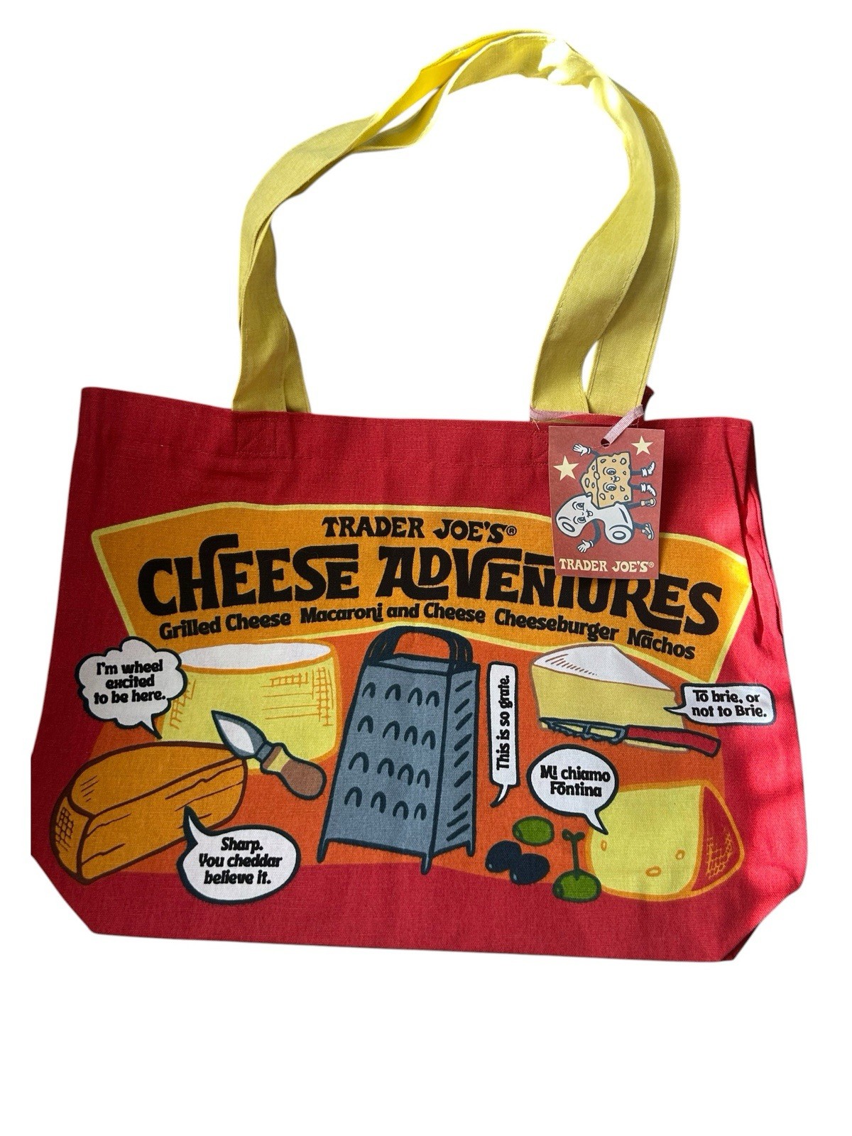 Authentic Trader Joe’s 🧀 Cheese Experience Adventure 100% Cotton Bag Genuine