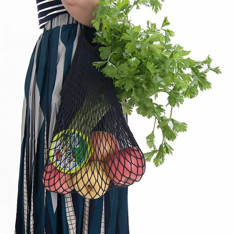 Reusable Grocery Bag Eco Shopping Bags Handbag Cotton Mesh Bag Fruit Storage
