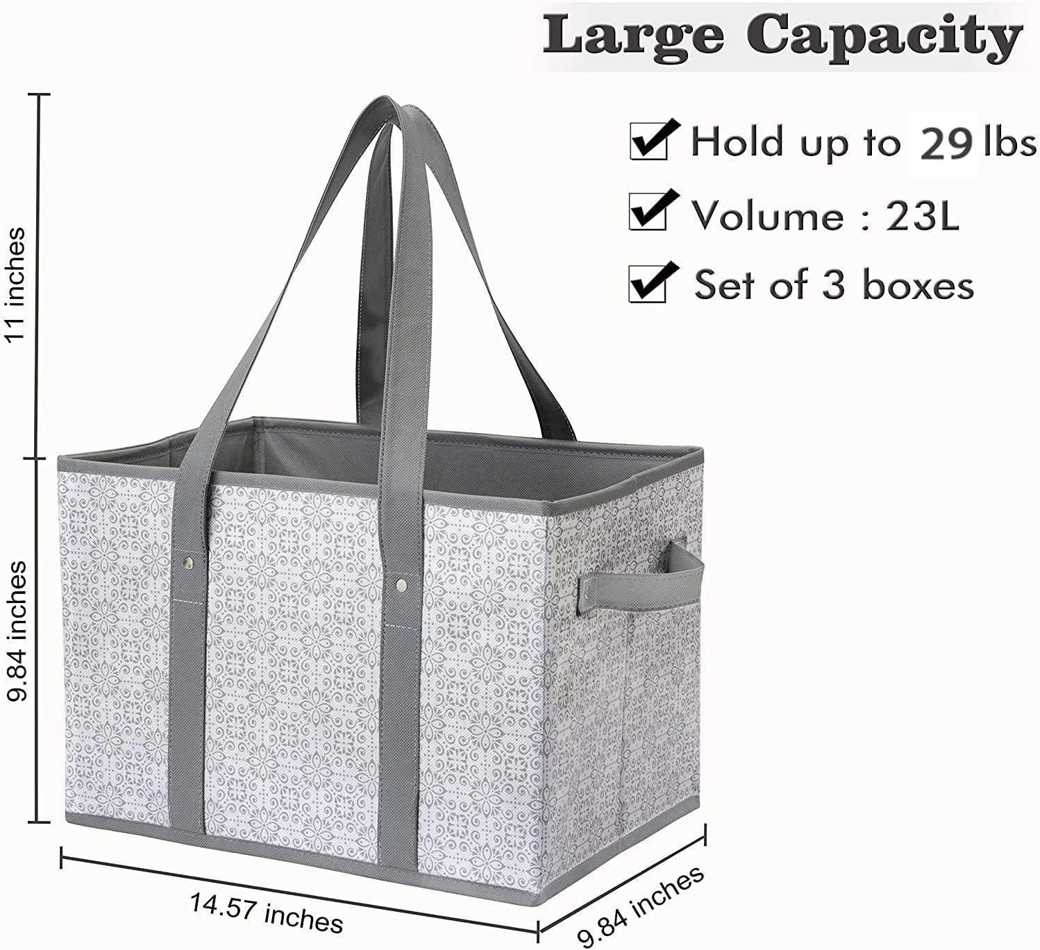 Heavyweight Reusable Shopping Bags – Water Resistant & Multi-Purpose Convenience