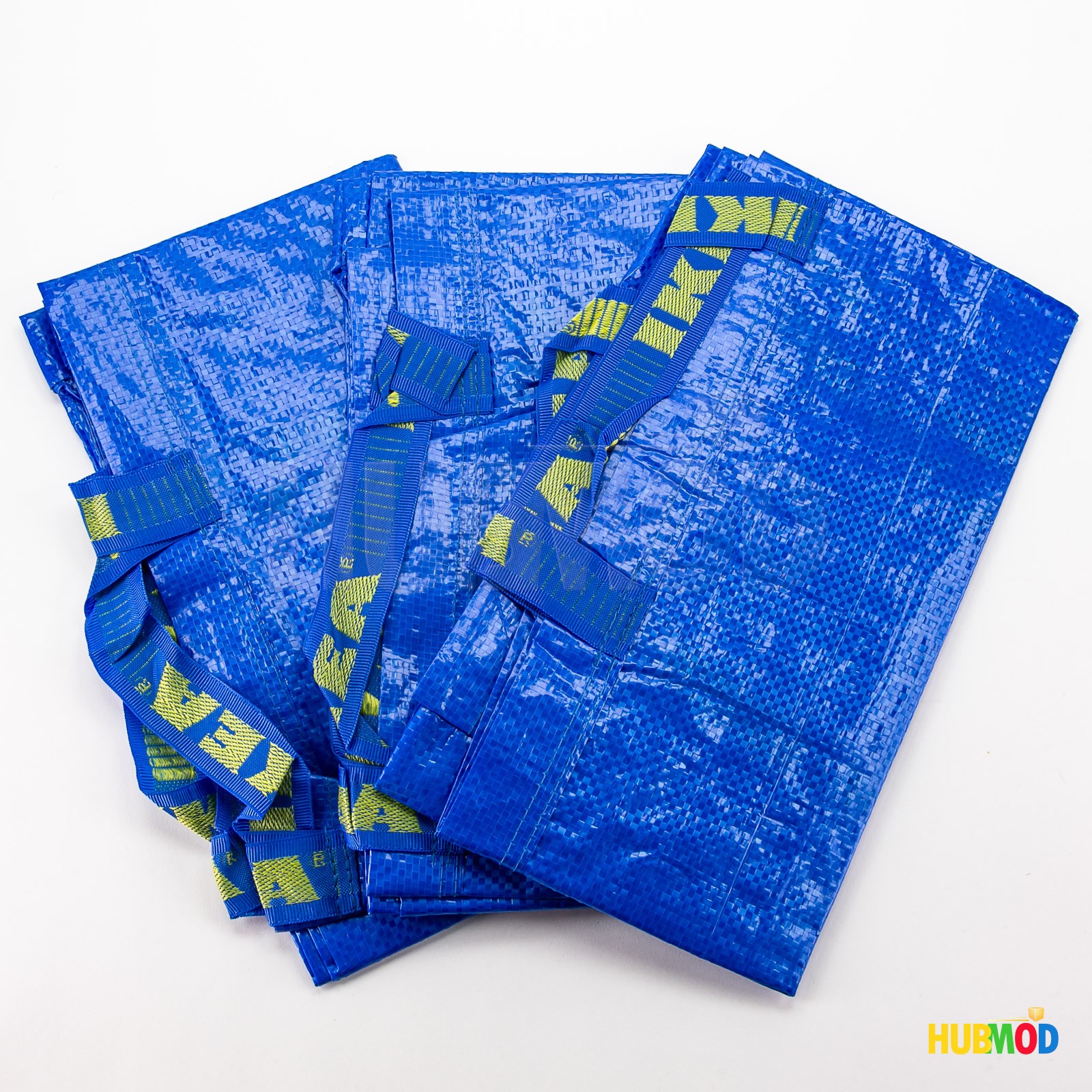 Lot of 3 IKEA FRAKTA Large 19-Gallon Reusable Bag Tote Laundry Grocery Shopping