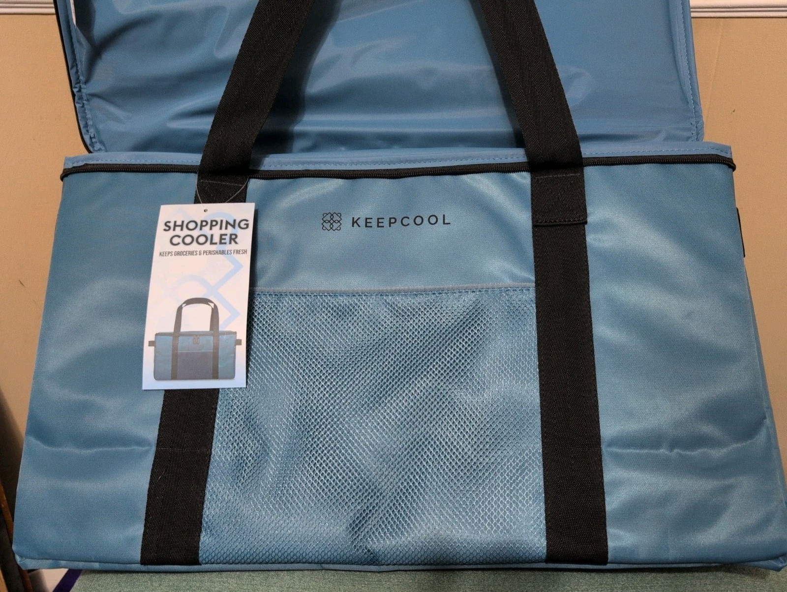 Keep Cool Insulated Reusable Shopping Bag Cooler BLUE Costco NEW Rare KEEPCOOL