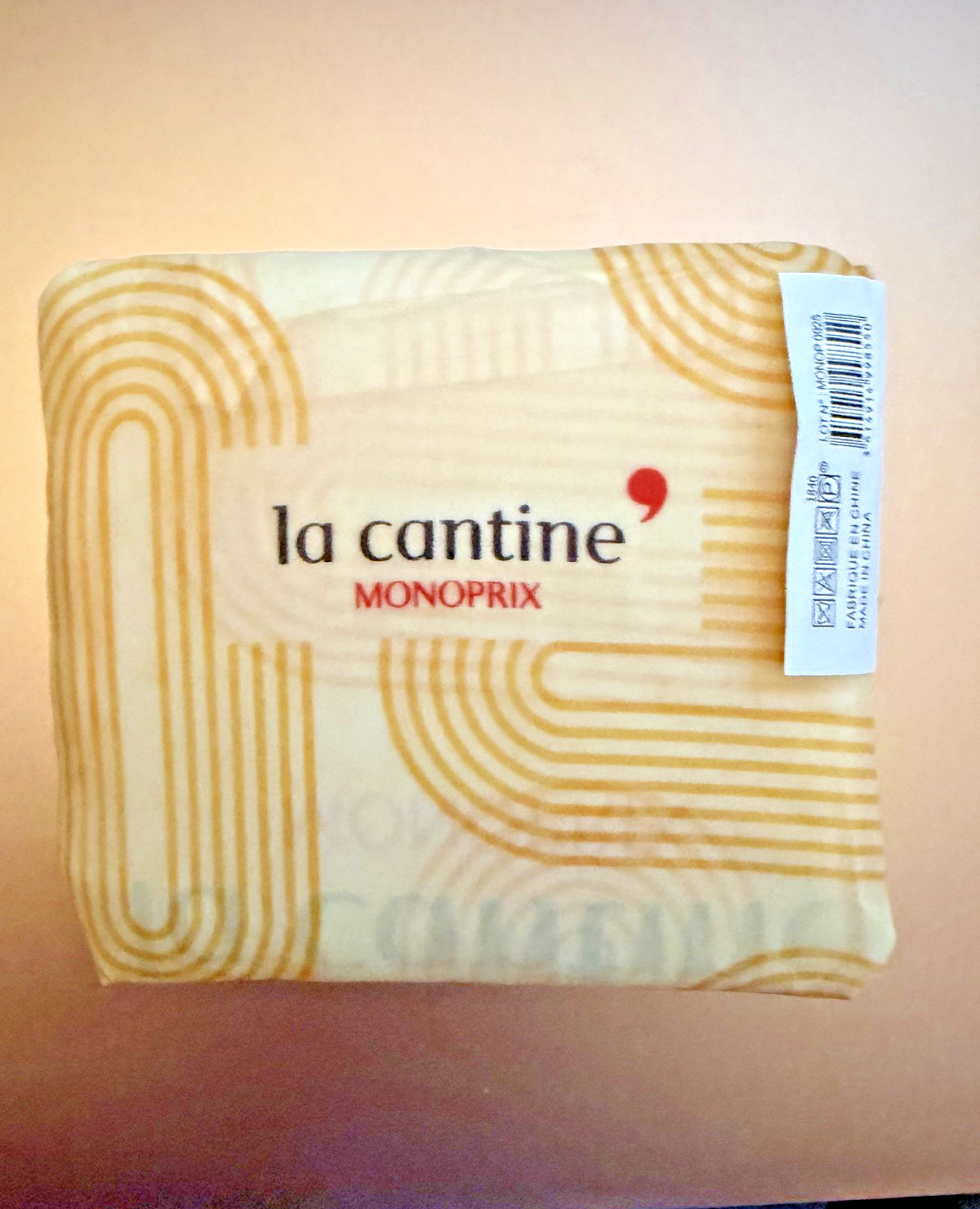 Monoprix reusable shopping bag- yellow design