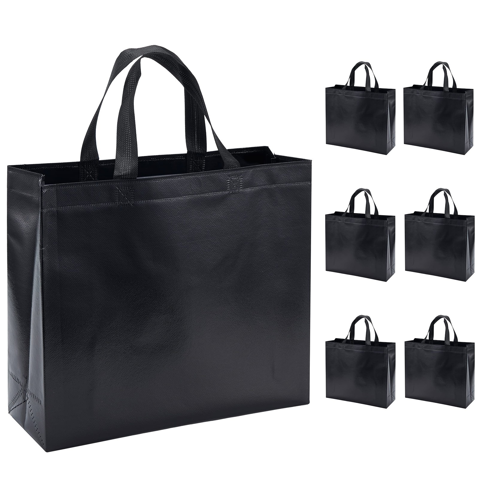 6 PCS Large Reusable Gift Bags Party Favor Totes Wedding Birthday Handles
