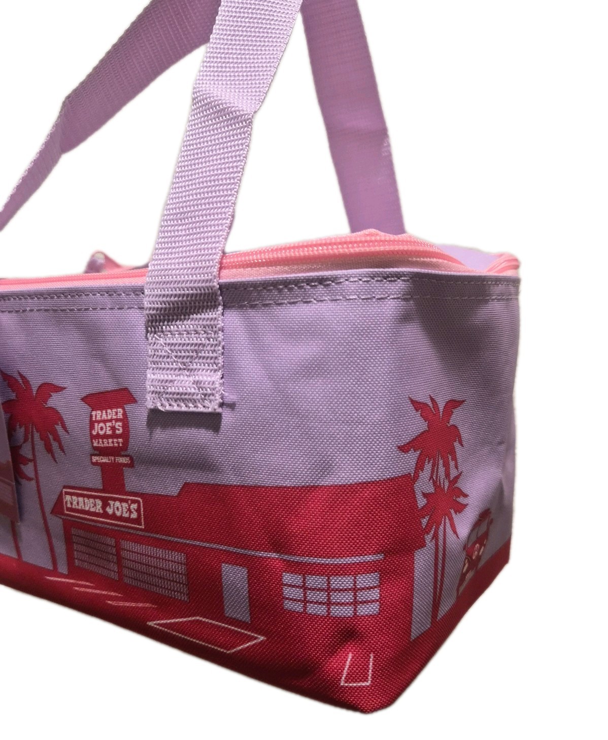 FREE SHIPPING]Trader Joe’s Mini Insulated Bag,SET OF 3:Pink Stripe, Violet, Blue