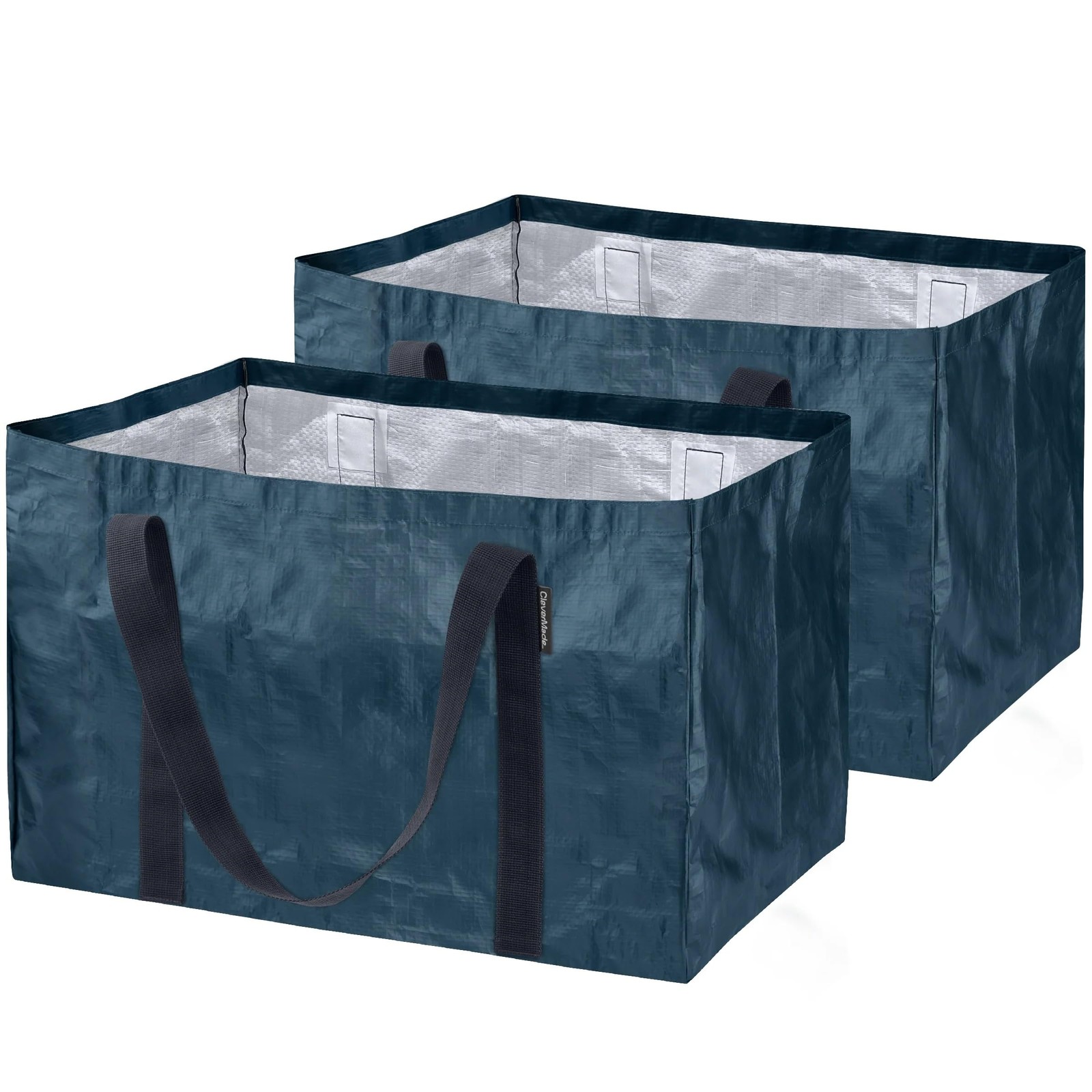 Reusable Grocery Bag XXL 76L, Heavy Duty Storage Basket Tote 2-Pack, Extra La…