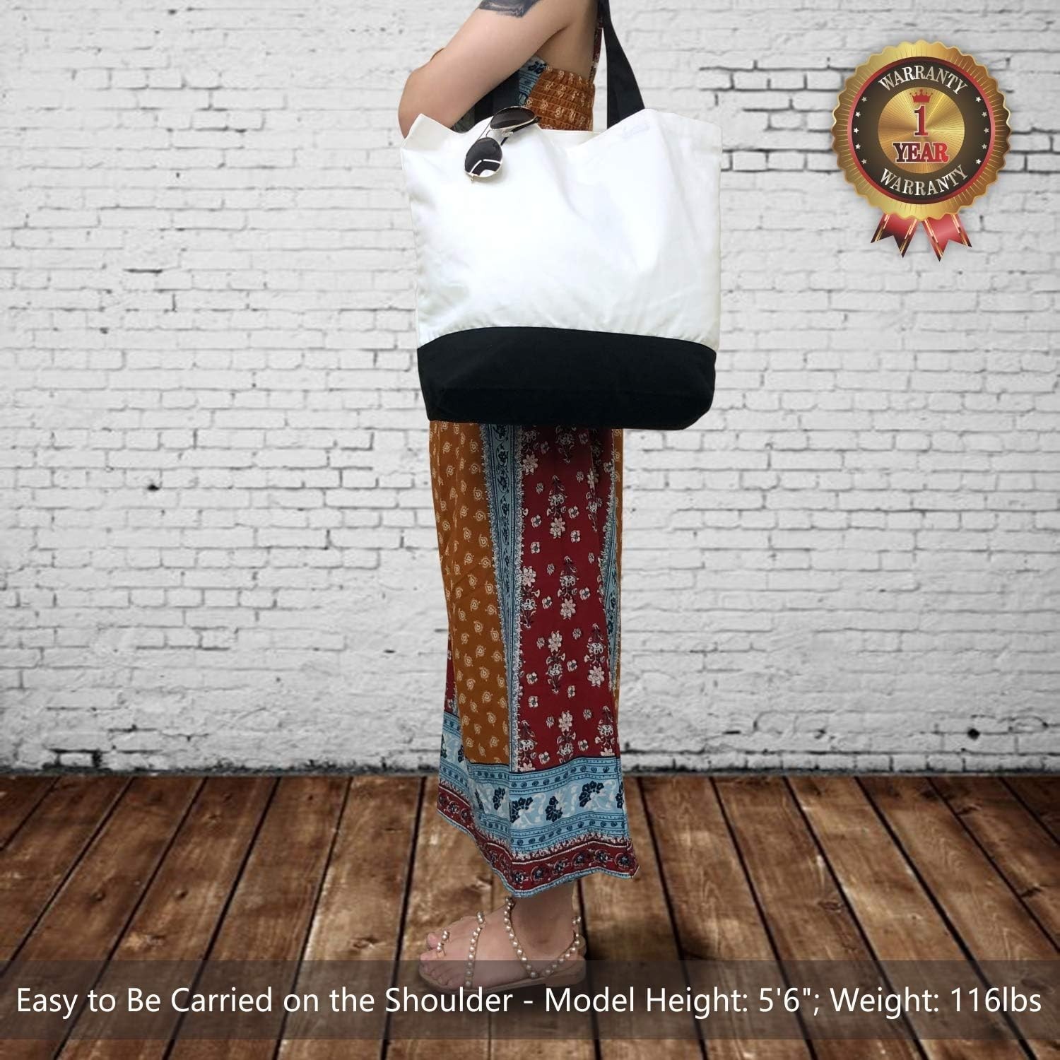 Reusable Large Canvas Totes – 6-Pack of Durable Bags for Eco-Conscious Shoppers