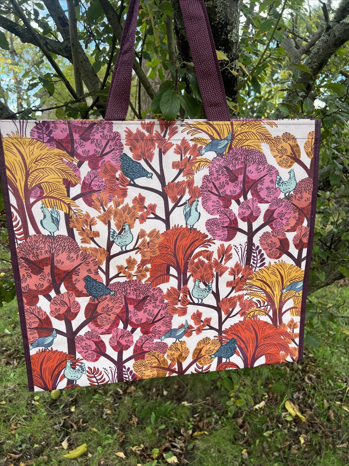 REUSABLE SHOPPING TRAVEL TOTE BAG FLORAL🦋 ECO FRIENDLY TJX NEW