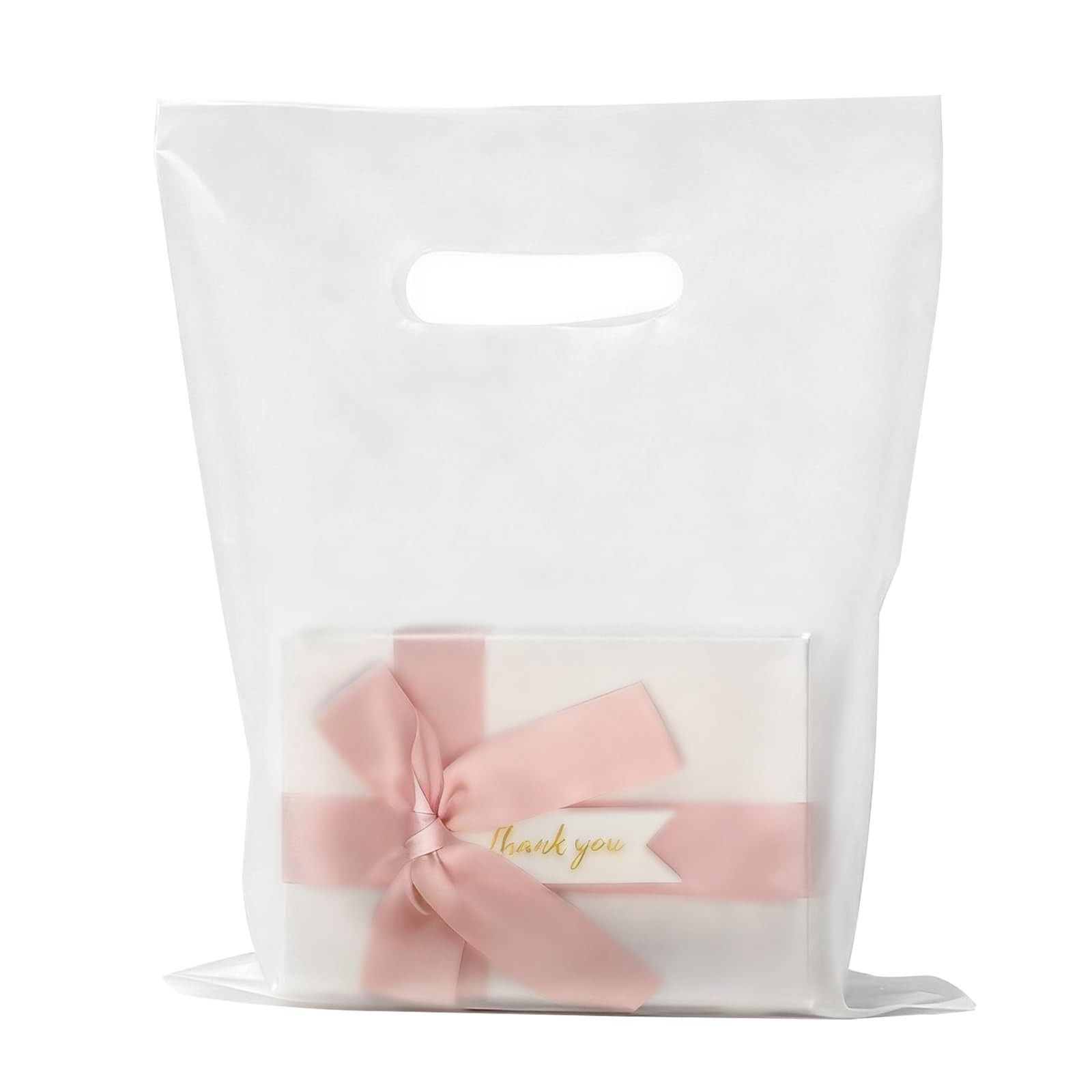 COSGOOLK 100 Pcs Plastic Bags 9 x 12 inch, 100 Pcs/9 x 12 inch Foggy White
