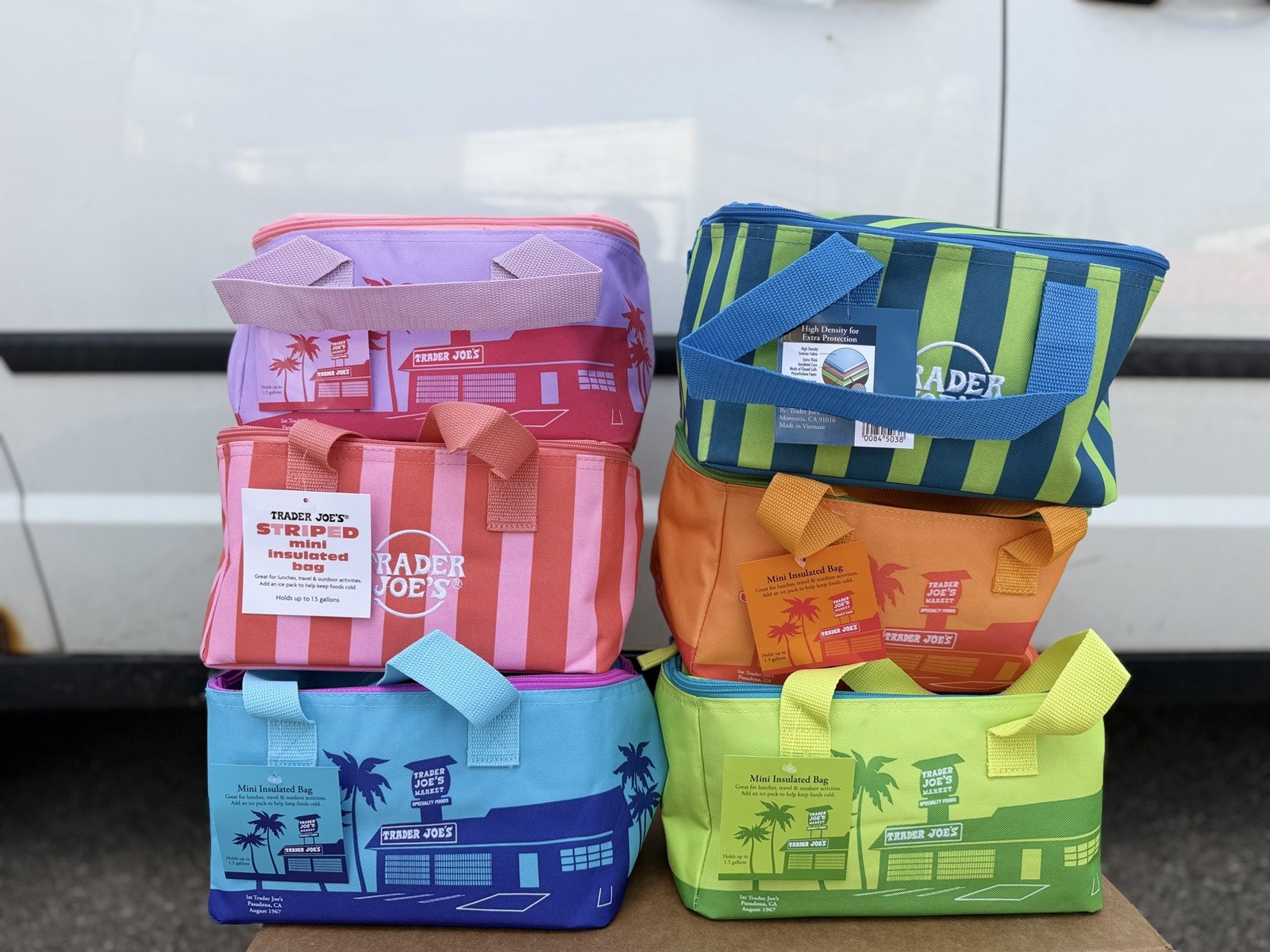 (6) Full Set – Trader Joe’s Mini Insulated Tote Bags – 5/20 Launch 🌴 Preorder