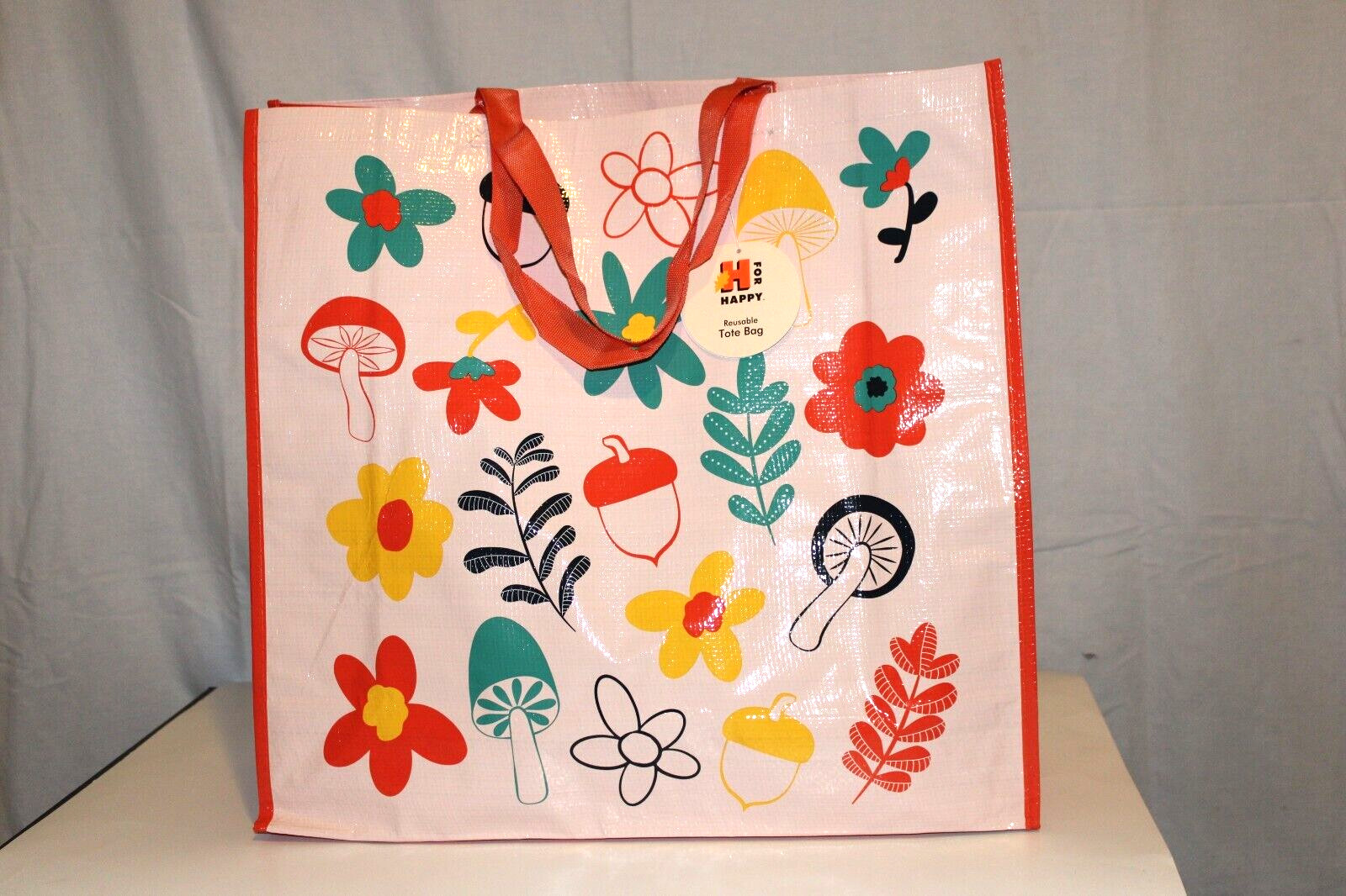 BED BATH & BEYOND Large Reusable TOTE BAG Foliage