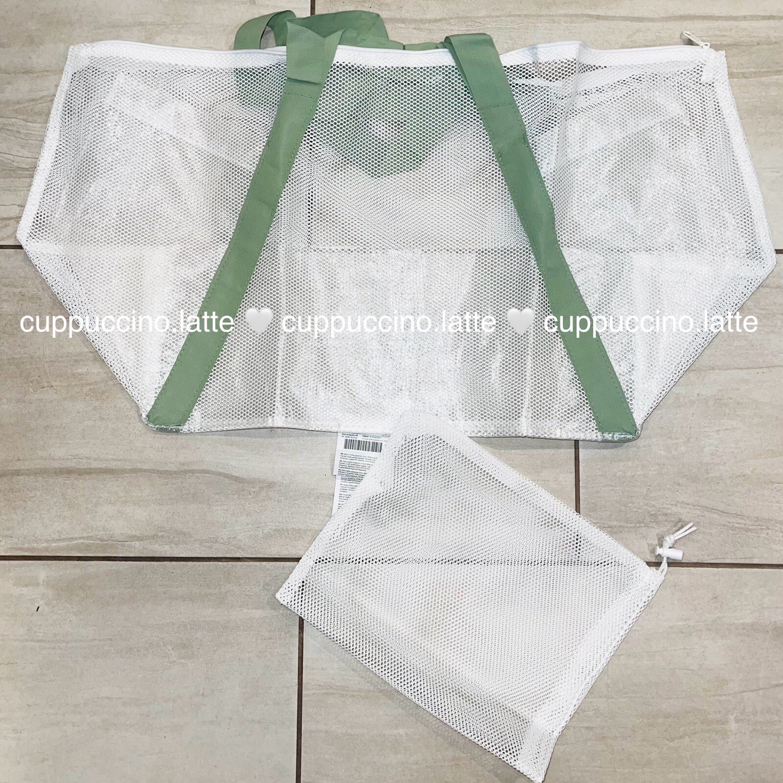 NEW IKEA 2024 Limited Edition DAJLIEN White Mesh & Clear Tote Shopper Bag