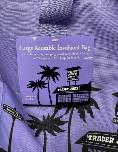 Trader Joe NWT Limited Edition COLOR 8 GALLON INSULATED REUSABLE TOTE BEACH BAG