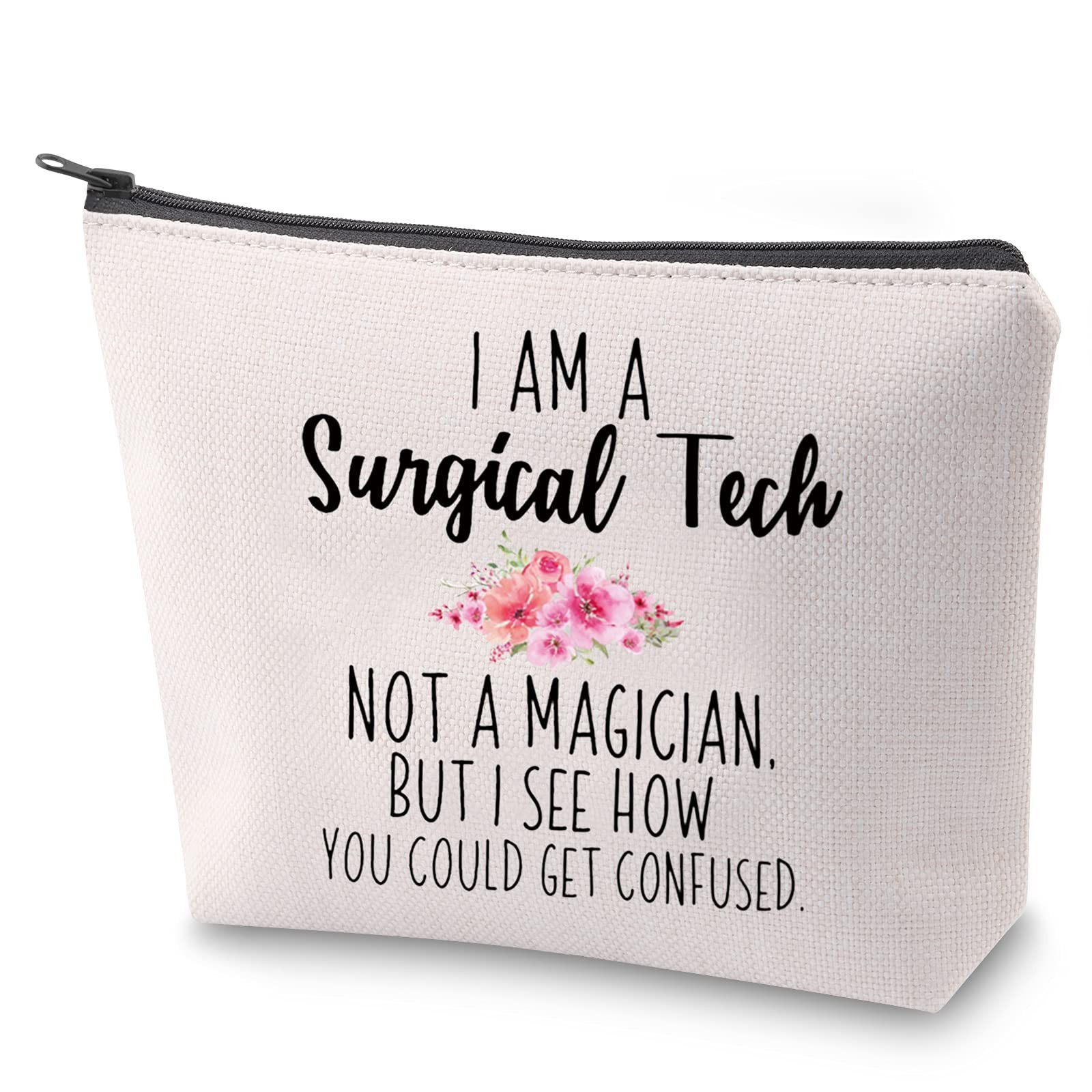 ZJXHPO Surgical Tech Makeup Bag – I’M A 23.5 cm x 17 cm,