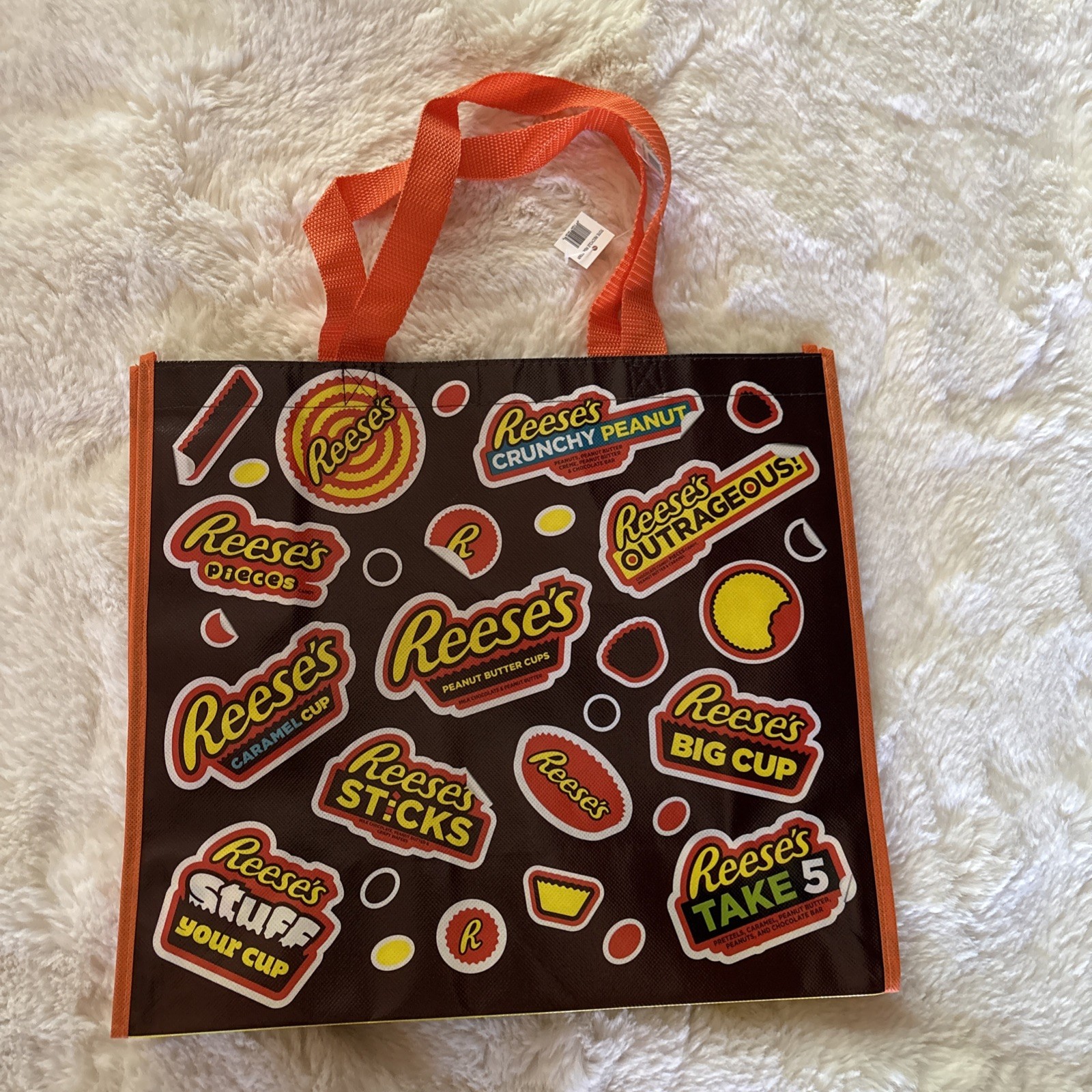 New w/ Tag Hershey Chocolate World Reese’s peanut butter cup Reusable Tote Bag