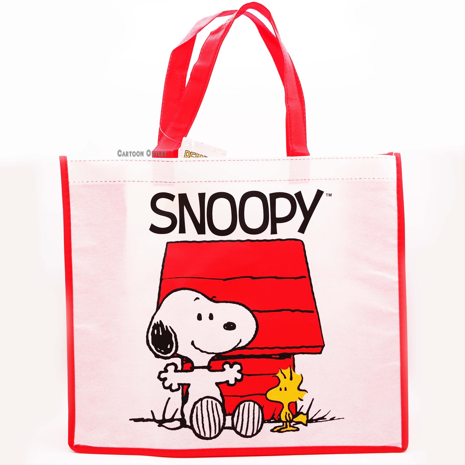Peanuts Snoopy Reusable Woodstock Large Shopping Tote Bag with Handle New