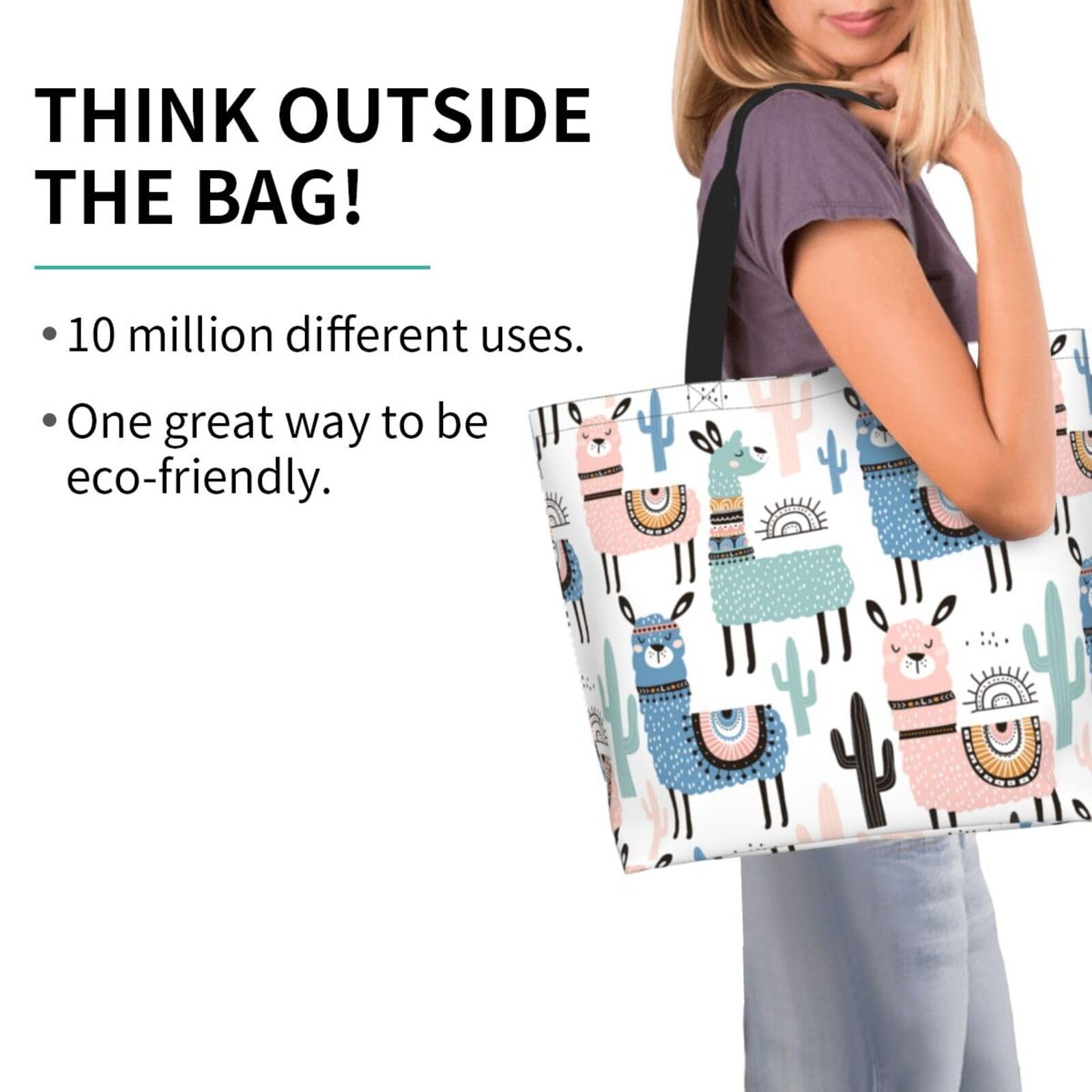 Large Beach Tote Bag Women Reusable Grocery Handbag Travel Shopping Casual