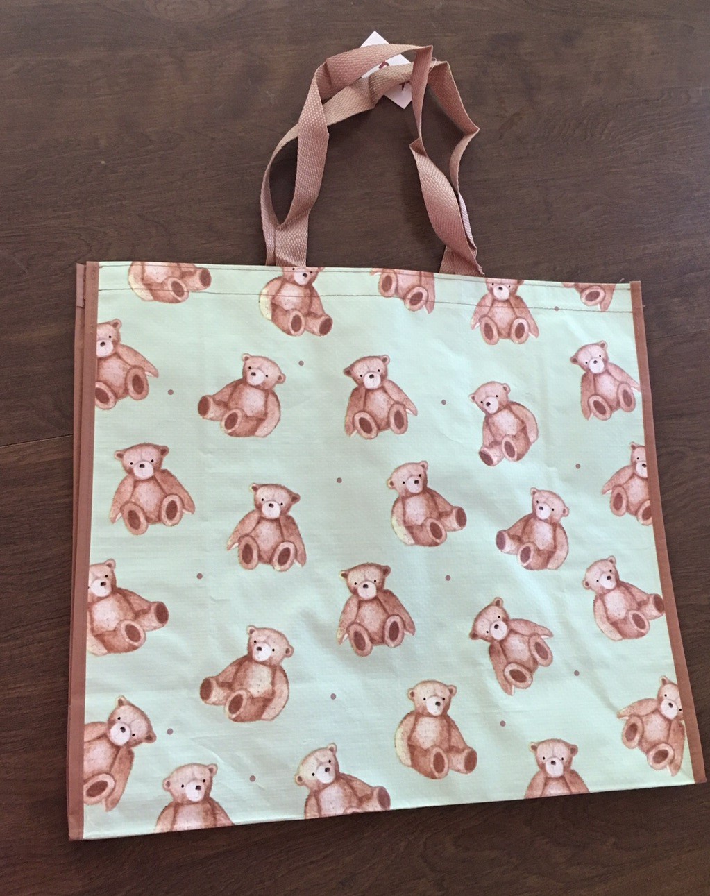 Large Teddy Bear Bag~cute Stuffed Animals Large Reusable Shopping EcoTote NEW