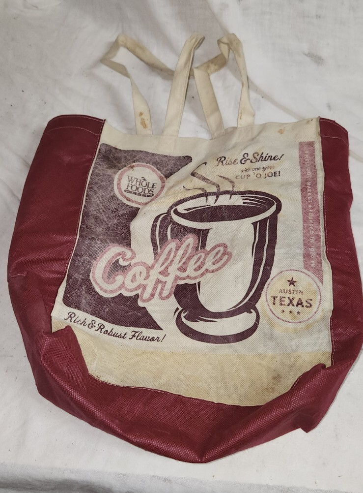 Whole Foods Market Reuseable Tote Coffee Austin Texas Rich Robust
