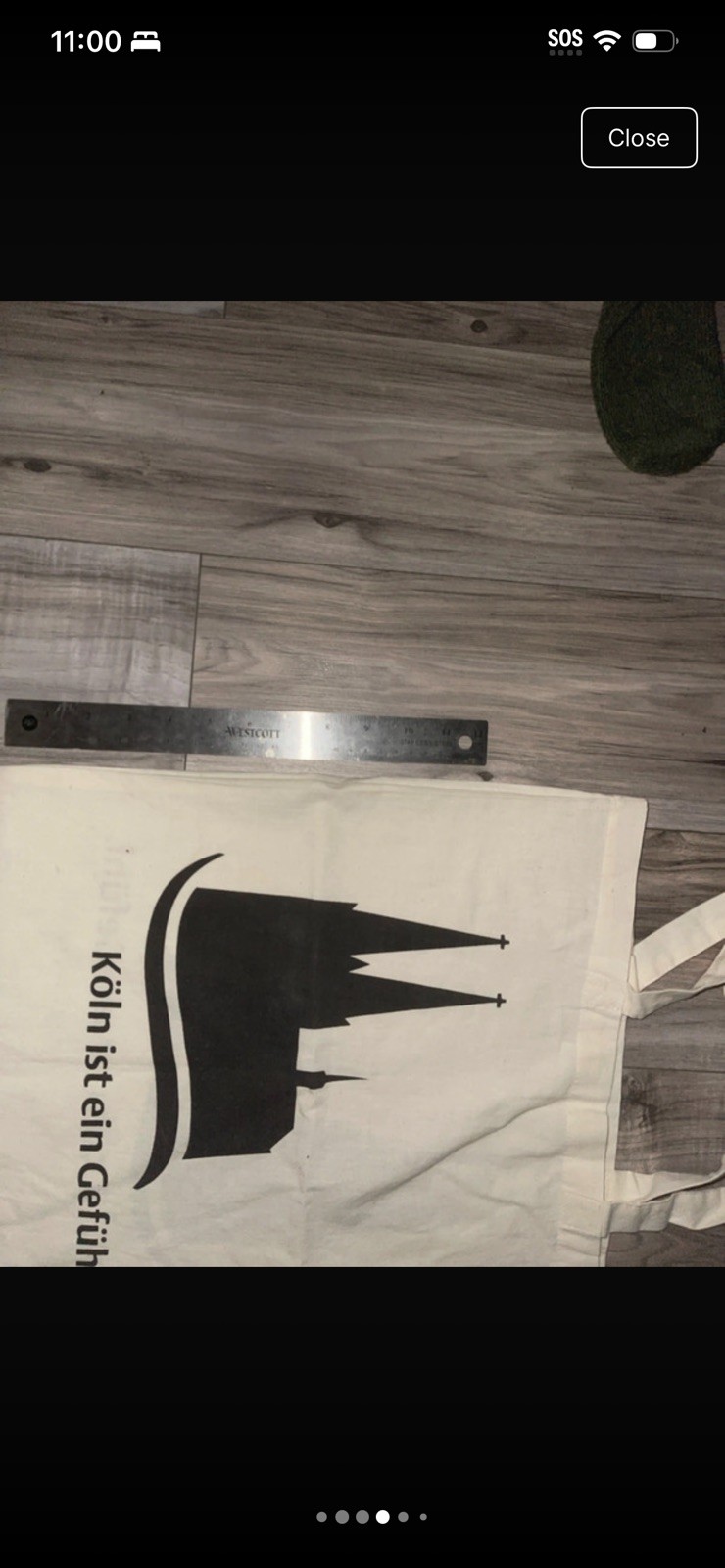 KOLN IST EIN GEFUHL German Medium Weight Canvas Shopping Bag Tote Unused