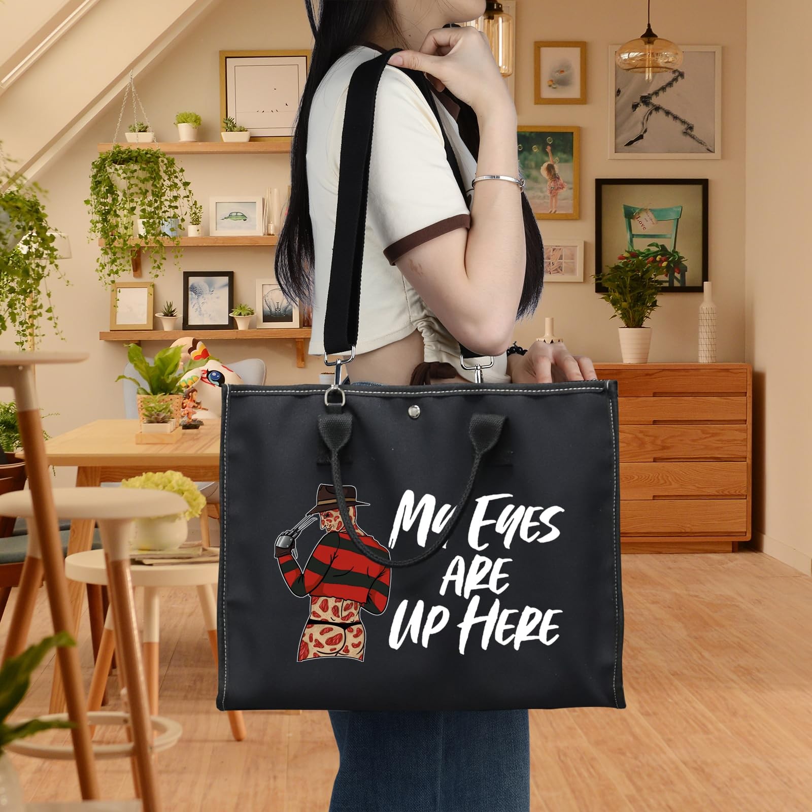 WZMPA Horror Movie Cosmetic 23cm x 17cm or 9.05 inches x 6.69 inches, Black