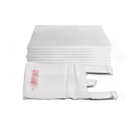 2000 Pack – 1/10 White Plastic Shopping Bags, Grocery Bags 8x4x16