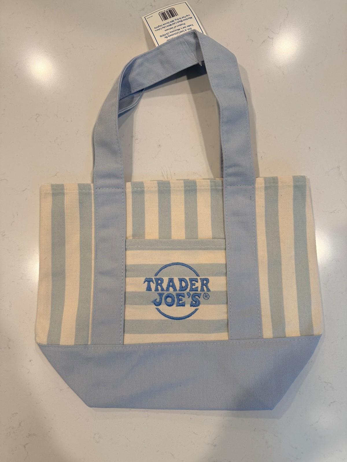 Brand New Trader Joes Striped Tote bags – All Colors