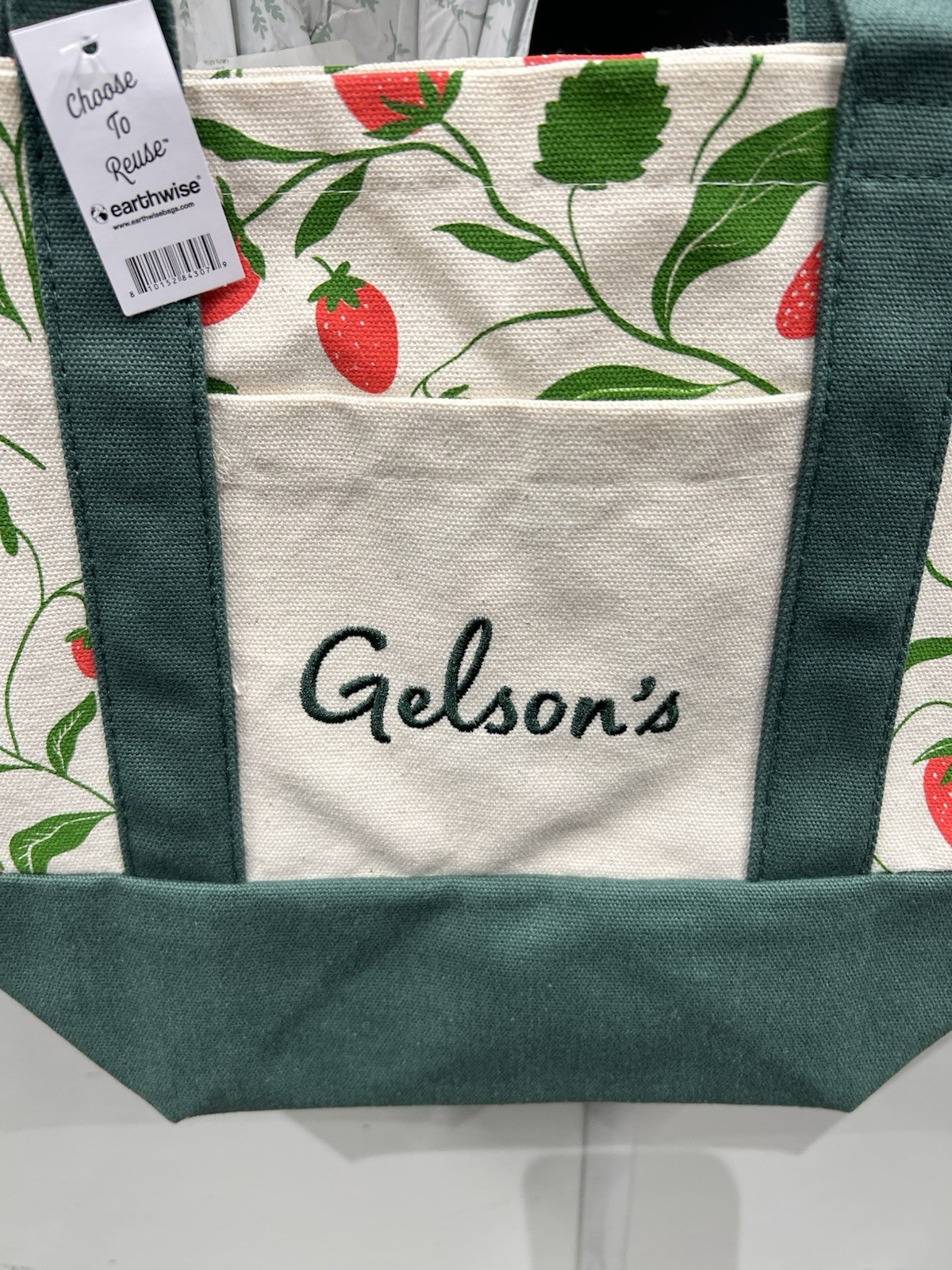Gelson’s Market Mini Canvas Tote Bag Strawberry 2025 Limited Edition
