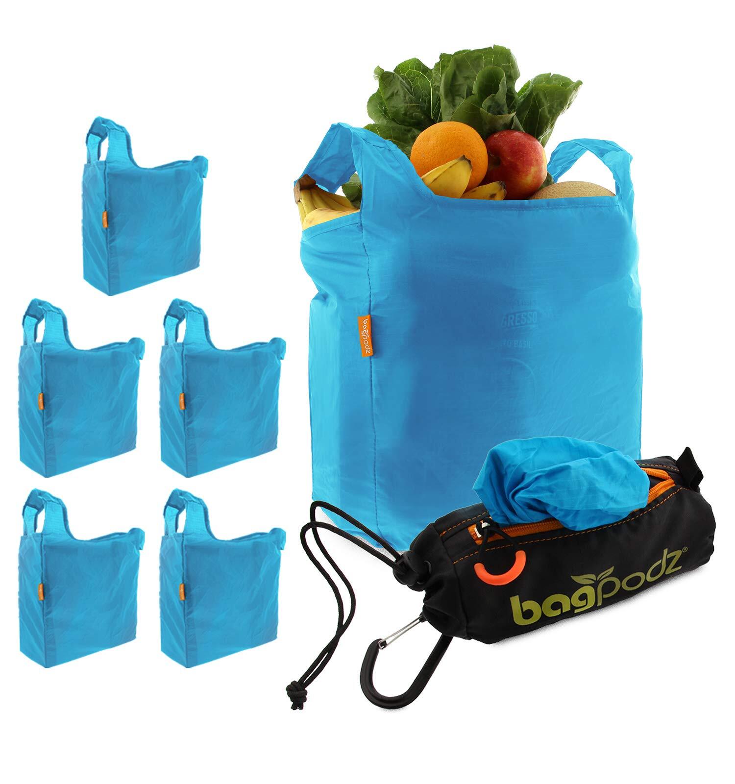 Sturdy Reusable Grocery Bags Foldable And Washable Made From Ripstop Nylon Hold