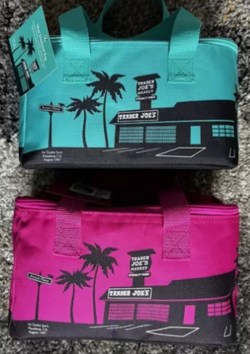 NWT Trader Joe’s Mini Insulated Tote Lunch Bag Limited 2024 Set Of 2 New