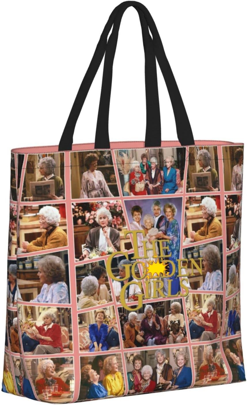 The Gold Girls Tote Bags Large Shopping Grocery Shoulder Bag Thank You Being A