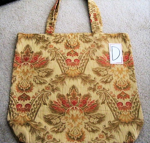Floral Tapestry Tote Sturdy Vintage-Inspired Handmade Shopping Bag – NEW!
