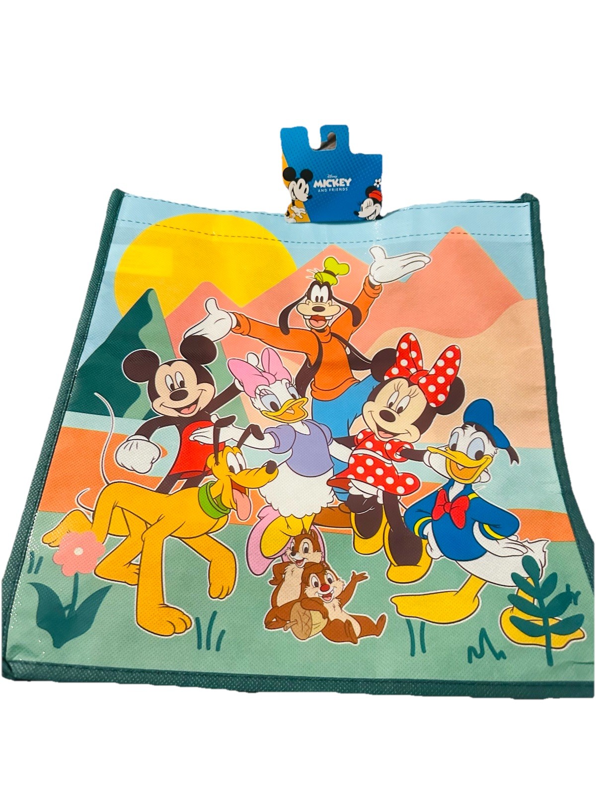 Disney Jr 13x13x6.5 Inch Bag Kids Character Party W/Handles Mickey And Friend