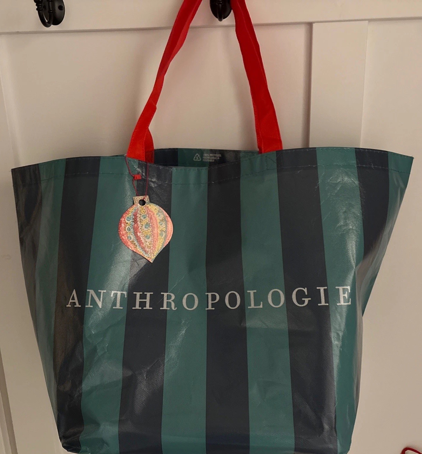 Anthropologie Shopping holiday bag reusable Bag 2025 EUC