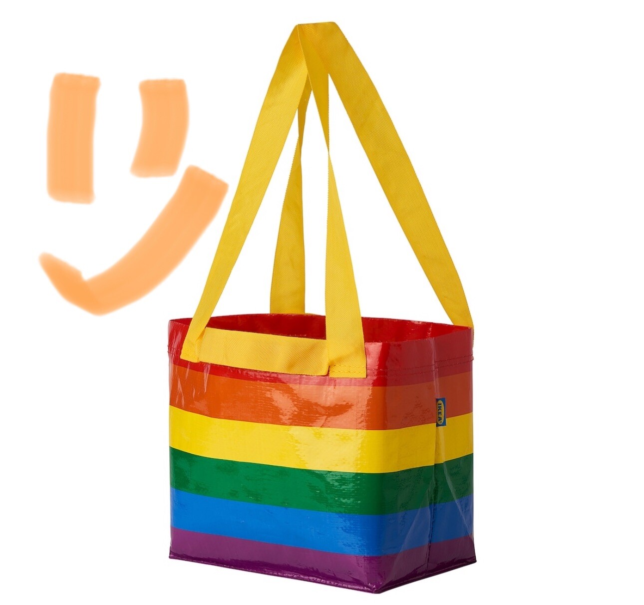Ikea Storstomma Rainbow Bag SMALL Shopping Storage Gay Pride LGBT LGBTQ Ltd Ed