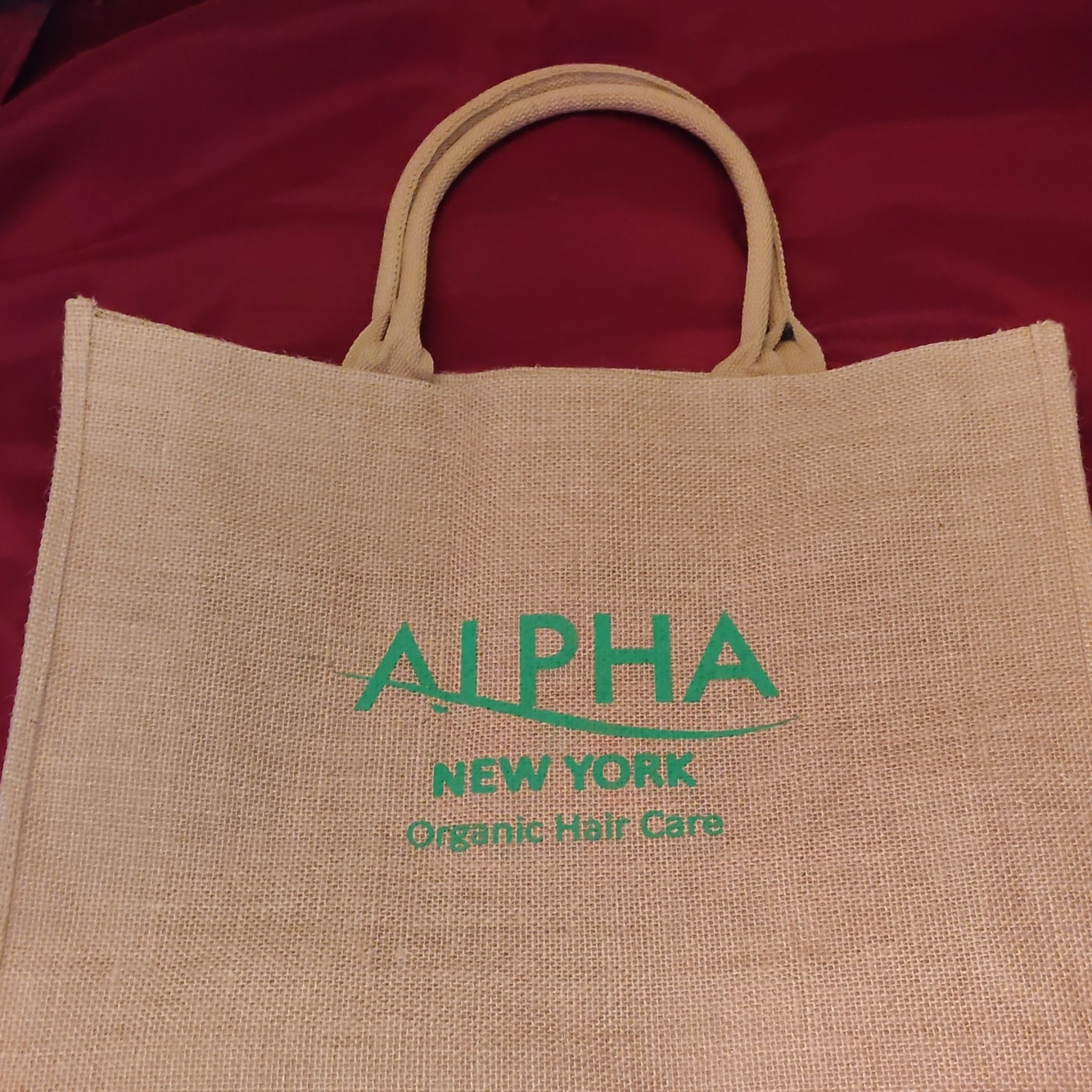 ALPHA Canvas Foldable Tote Bag Beige Medium 16x15x6 in Solid/Plain