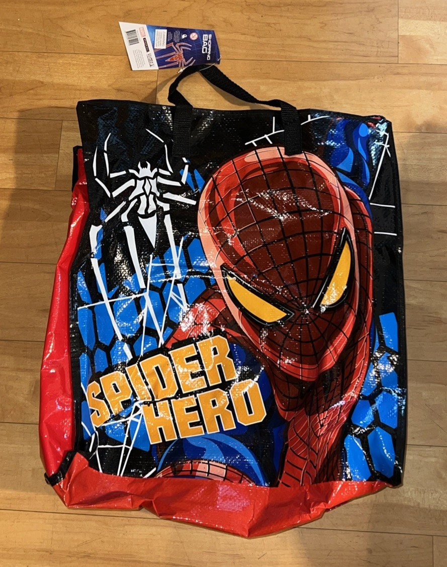 Marvel Spider-Man Reusable Tote Bag Grocery and Gift Shopping Bag