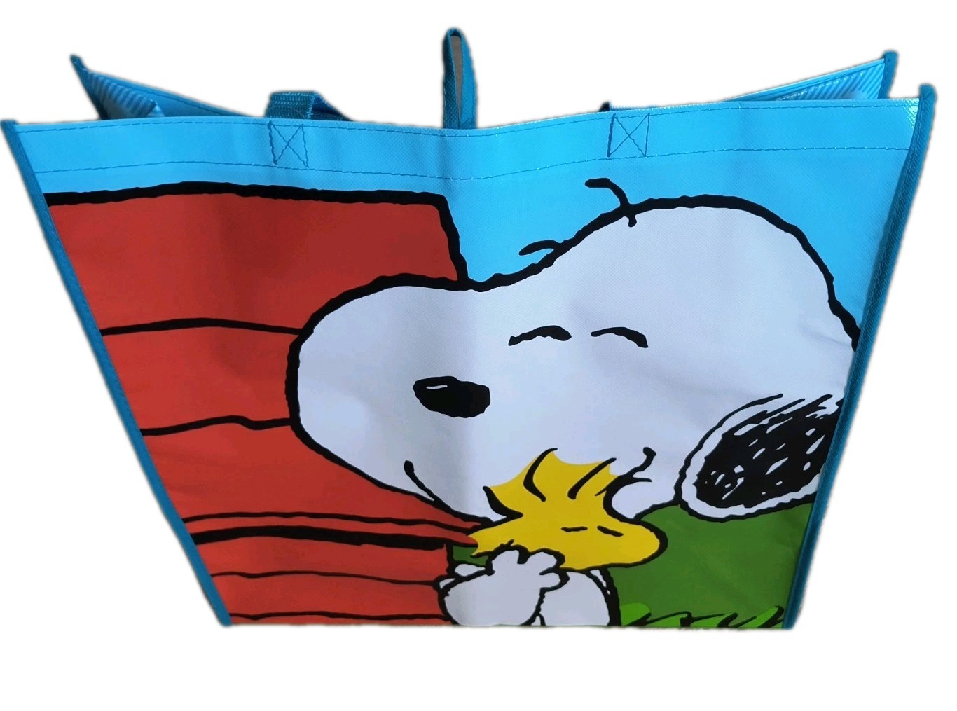 Peanuts Snoopy Woodstock Hugging XL Reusable Tote/Shopping/Gift Bag NWOT!