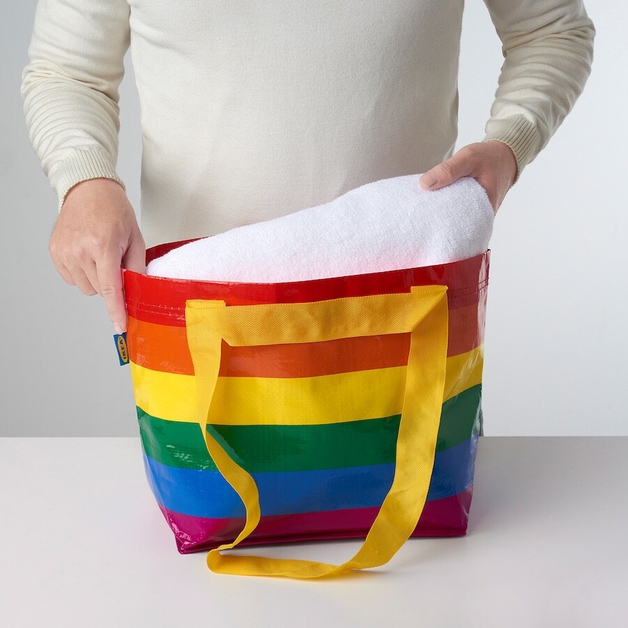 IKEA STORSTOMMA BAG Rainbow Reusable Bag