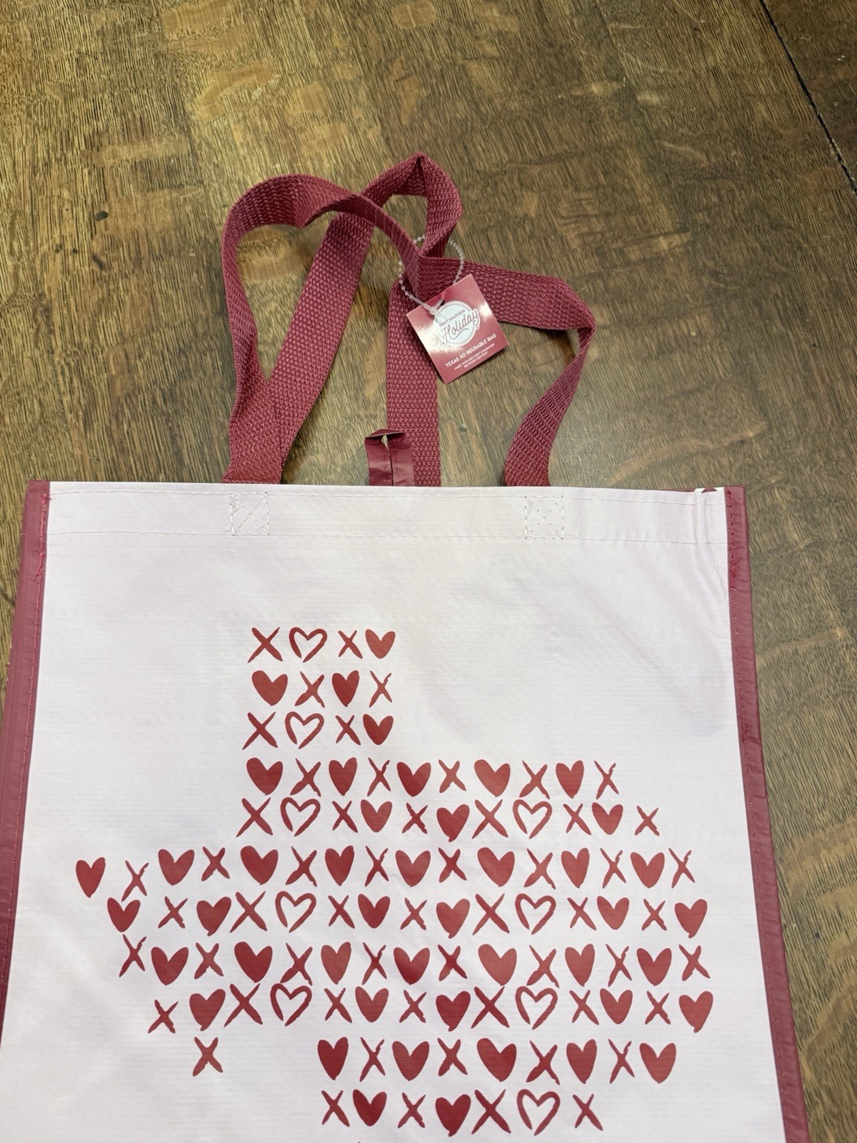 HEB Texas XO Tote Bag Love Kiss Heart Pink Red Valentine’s Day 2025 New