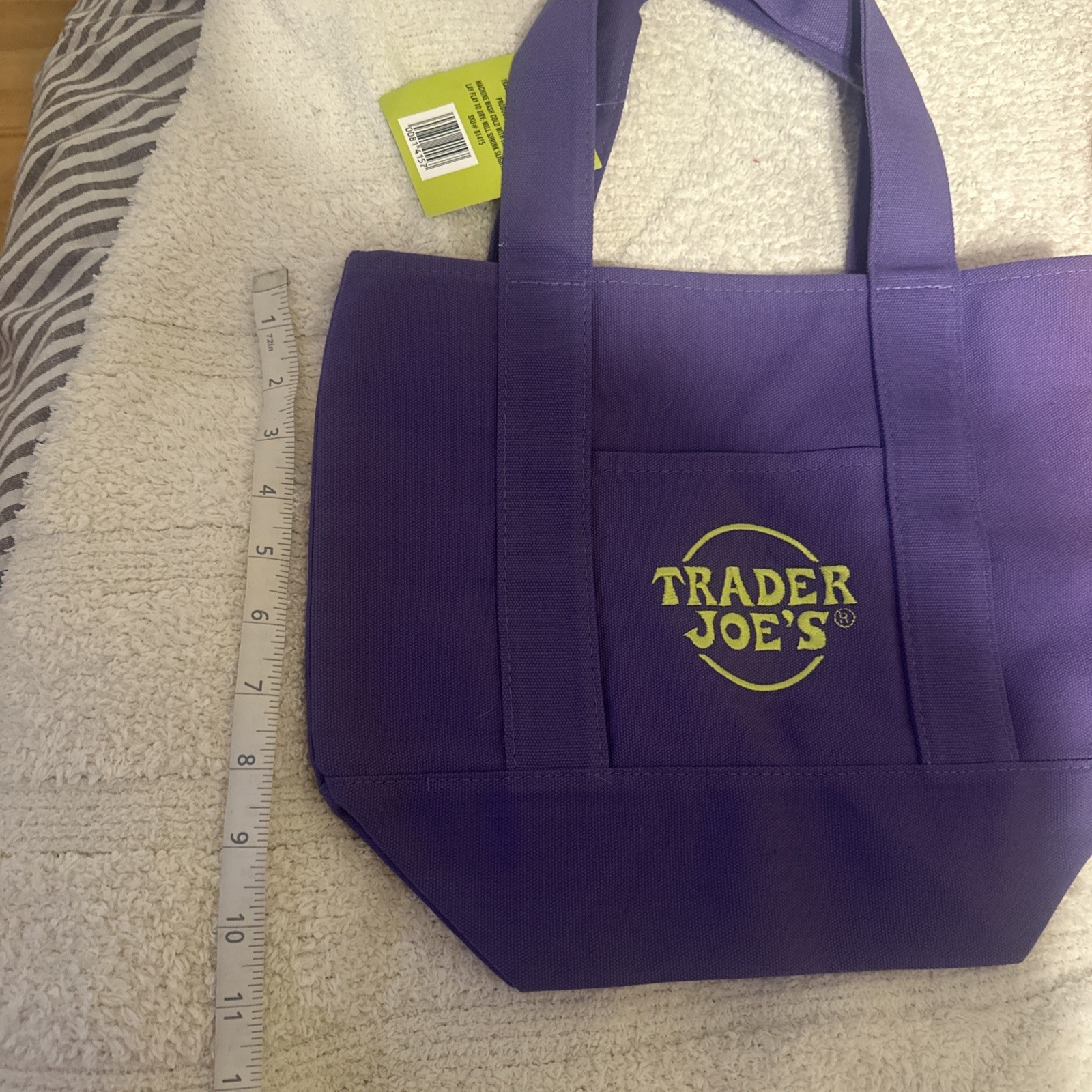 Trader Joe’s Mini Tote Bag Rare Halloween Limited Edition (2 Bags) Orange Purple