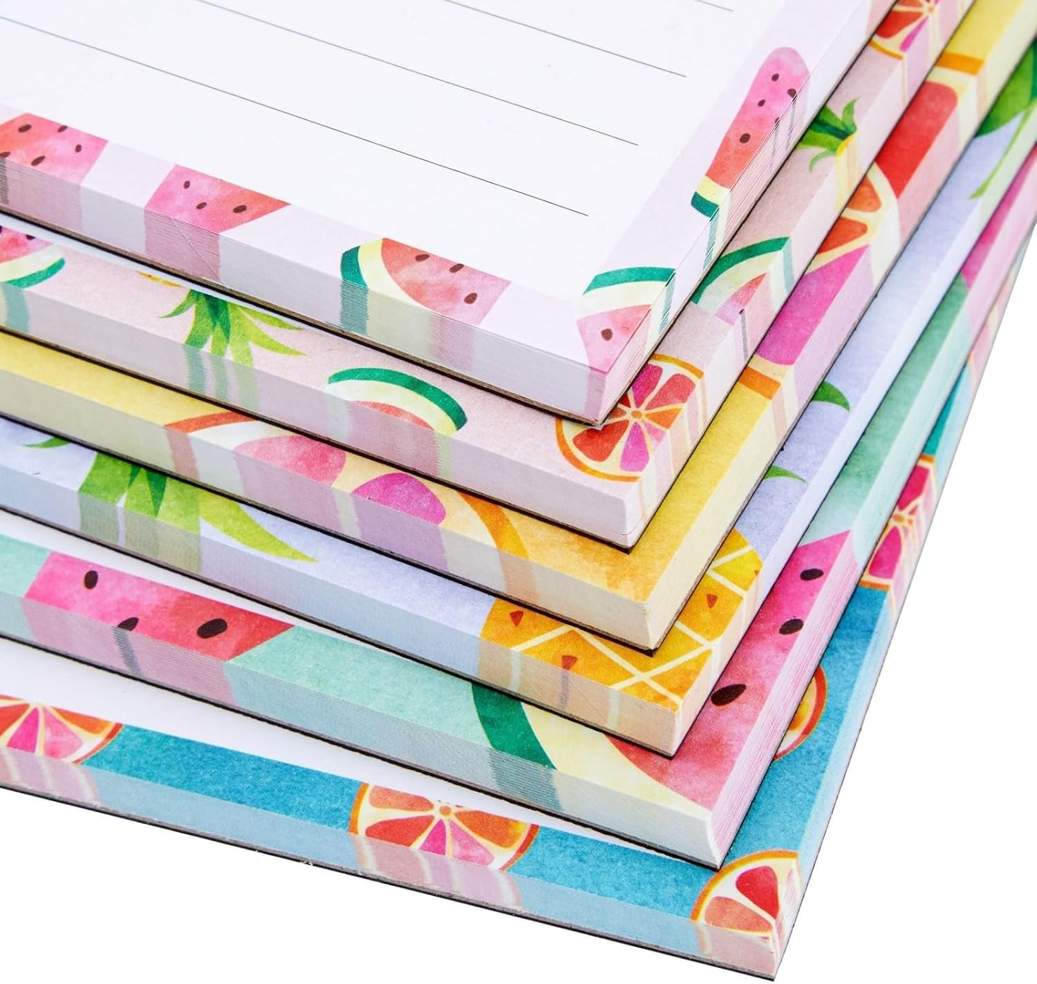 6-Pack Magnetic Grocery List Pad for Fridge- Cute Shopping List Paper Note Pads