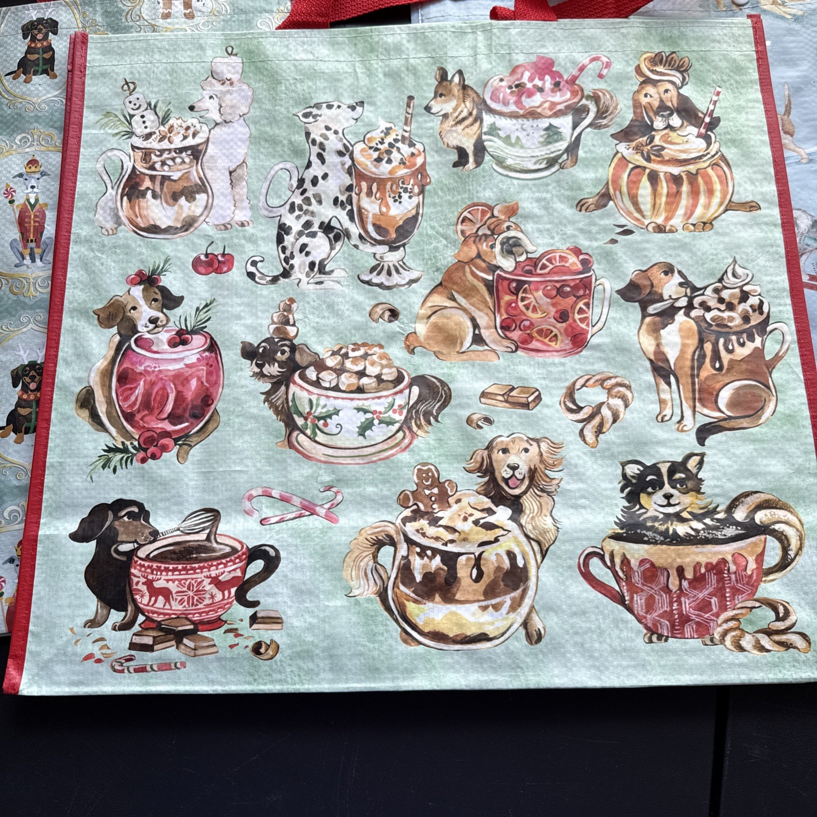 Marshalls – Lot Of 3 Cute Dog Bags – Reusable Totes