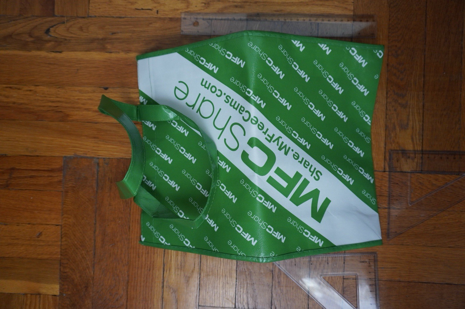 MFCshare MyFreeCams Green Reusable Tote Bag Adult Expo Promo Shopping Bag