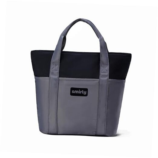 Grey Collapsible Cooler Bag – Large Thermal Insulated Grocery Bags