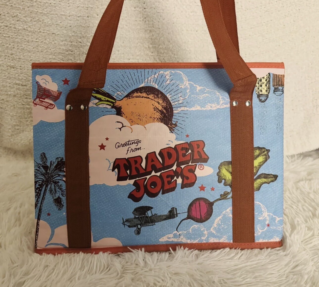 🔥Trader Joe’s Limited Stand-Up Collapsible Tote Bag Brand NEW Just Available!